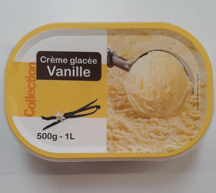 Bac crème glacée vanille 1L