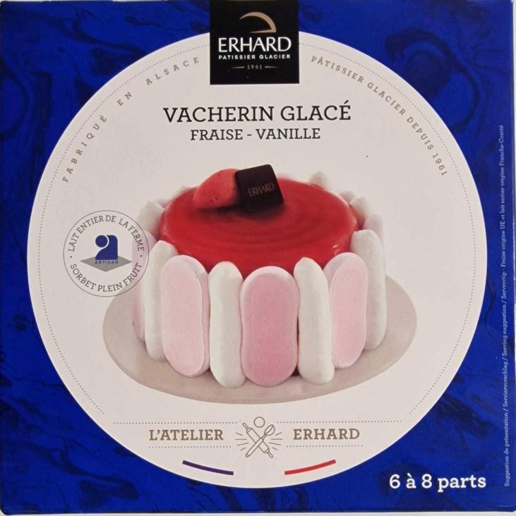 Vacherin glace vanille/fraise 510g