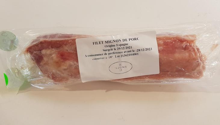 3 Filets mignon de porc 1.5kg