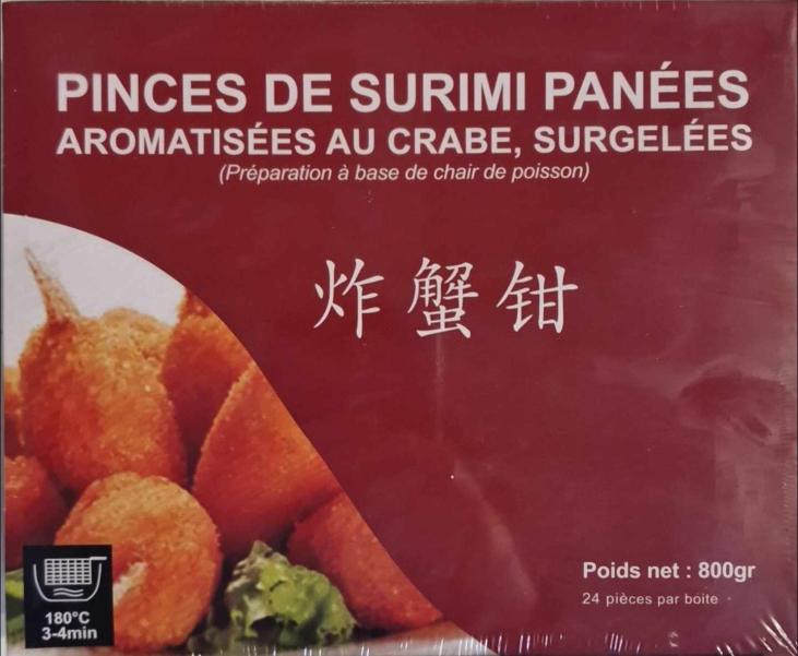 Pinces de surimi panés 800g